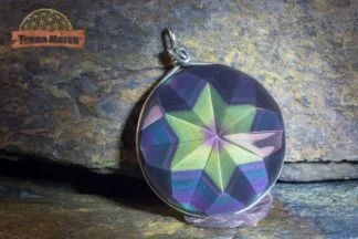 Pendentif étoile Obsidienne oeil céleste AAA
