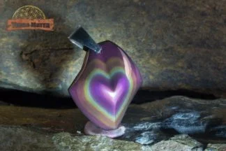 Pendentif d'obsidienne oeil céleste qualité "suprême" AAA+