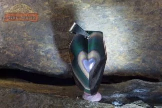 Pendentif d'obsidienne oeil céleste qualité "suprême" AAA+