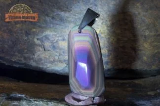 Pendentif d'obsidienne oeil céleste qualité "suprême" AAA+
