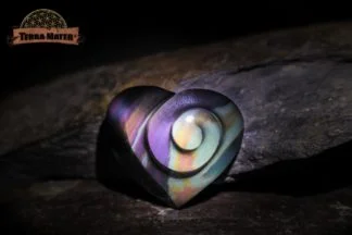 Cabochon spiralé en Obsidienne Oeil Céleste AA