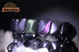 Bracelet d'obsidienne arc en ciel