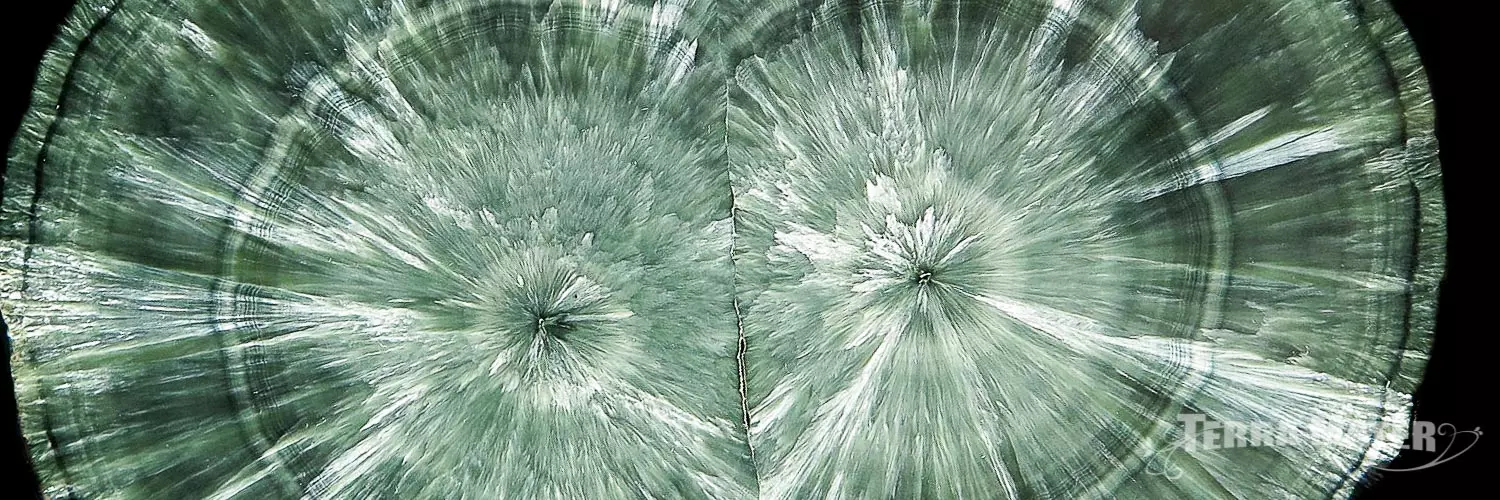 Séraphinite (Clinochlore) - Russie - Tranche polie
