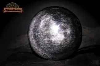 Obsidienne Argentée du Mexique - Grand galet poli main