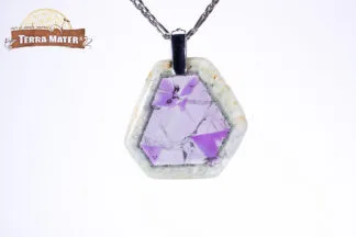 Tranche d'Améthyste en pendentif -10,9 g