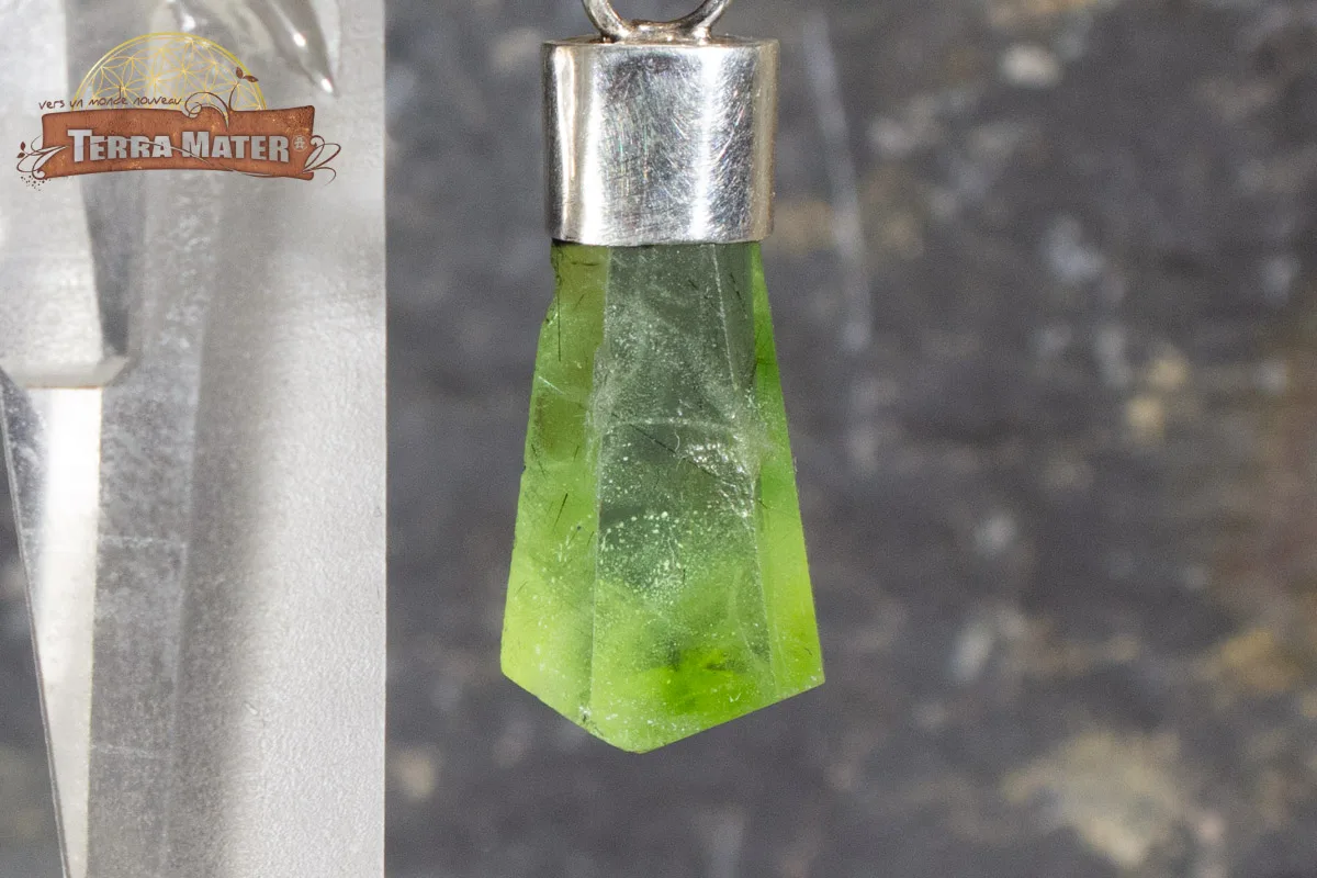 Pendule quartz et péridot - pièce unique réservée – Image 2
