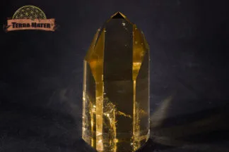 Cristal naturel de citrine brésilienne qualité AAA couleur cognac
