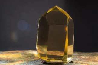 Cristal naturel de citrine brésilienne qualité AAA couleur cognac